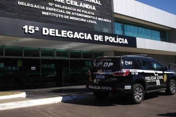 Autor foi conduzido para a 15&ordf; Delegacia de Pol&iacute;cia  -  (crédito: Correio Braziliense)