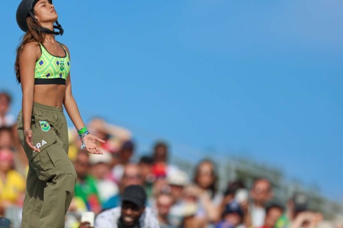Foi a quinta vez que a brasileira venceu a etapa realizada na Praça Duó, no Rio de Janeiro -  (crédito: Fotos: Abelardo Mendes Jr/CB/D.A. Press)