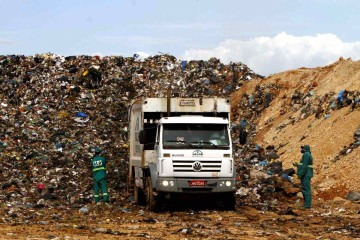  O aterro sanitário possui vida útil até 2027  -  (crédito:  Ana Rayssa/Esp. CB/D.A Press)