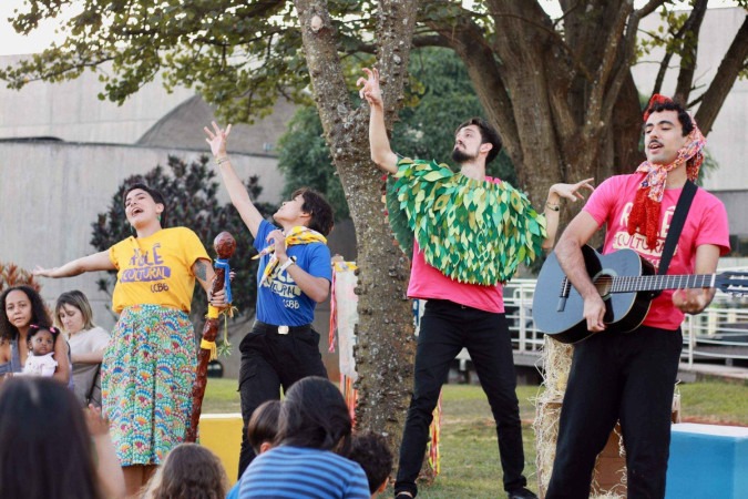 Contação musical de histórias, uma das atividades no CCBB - (crédito: Guy D Amato ) Contação musical de histórias, uma das atividades no CCBB - (crédito: Guy D Amato )