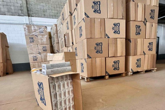 Mercadoria no depósito poderia movimentar R$ 2 milhões - (crédito: PCDF/Divulgação) Mercadoria no depósito poderia movimentar R$ 2 milhões - (crédito: PCDF/Divulgação)