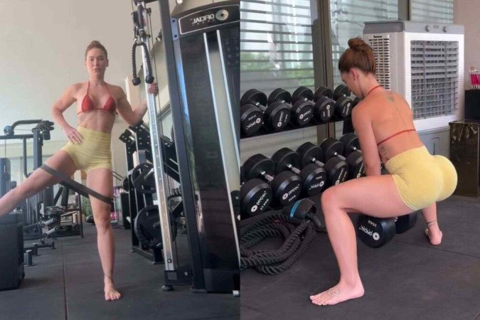 VÍDEO: Virginia Fonseca compartilha seu treino de glúteos e mostra como mantém o bumbum sarado -  (crédito: Observatório dos Famosos)