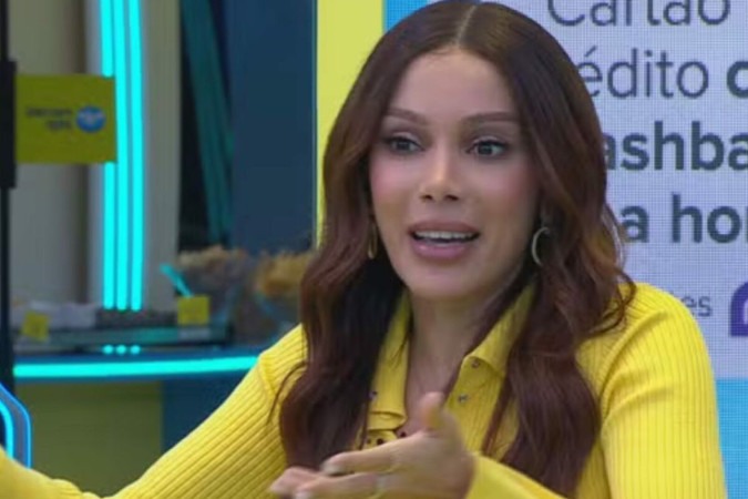 No Estrela da Casa, Anitta confessa: ‘Eu não canto ao vivo em premiações’ -  (crédito: Observatório dos Famosos)
