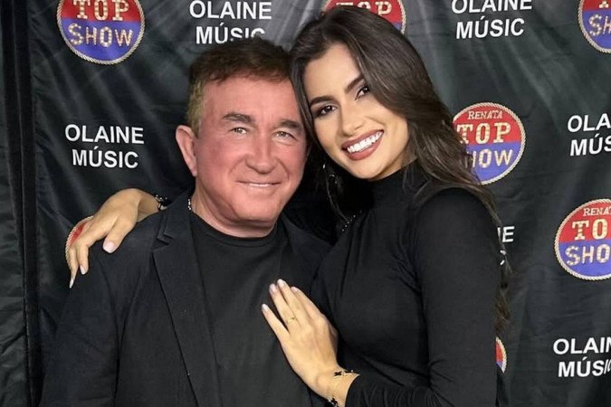 Esposa de Amado Batista fala sobre planos de gravidez e meio a rumores de crise -  (crédito: Observatório dos Famosos)