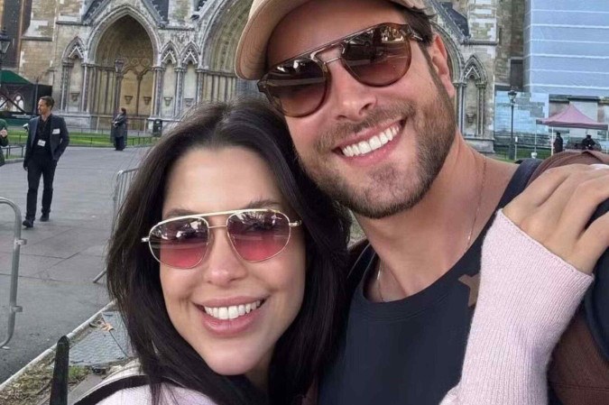 Ex-BBBs Laís Caldas e Gustavo Marsengo curtem lua de mel após casamento luxuoso -  (crédito: Observatório dos Famosos)