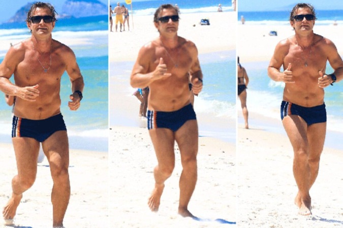 Galã dos anos 90, Claudio Heinrich exibe físico sarado aos 52 anos -  (crédito: Observatório dos Famosos)