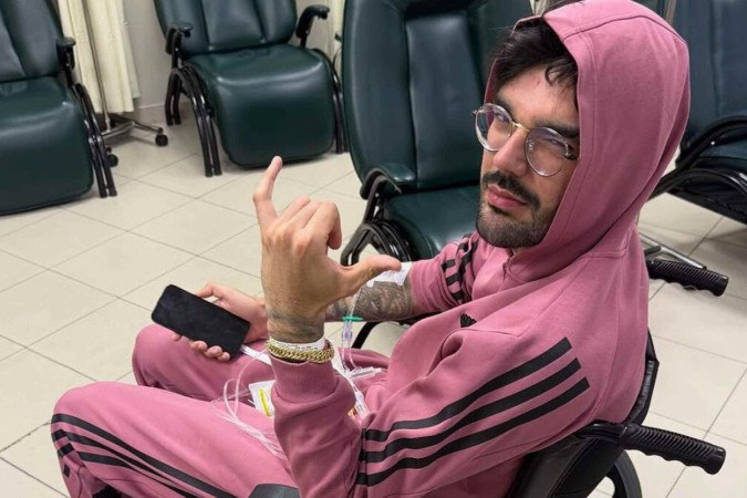 Luan Pereira recebe diagnóstico após ser hospitalizado com fortes dores -  (crédito: Observatório dos Famosos)