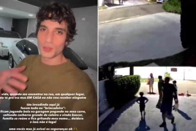 Fiuk se irrita com vizinhos, coloca cercado em casa e aciona seguranças: ‘Estão invadindo’ - (crédito: Observatório dos Famosos) Fiuk se irrita com vizinhos, coloca cercado em casa e aciona seguranças: ‘Estão invadindo’ - (crédito: Observatório dos Famosos)