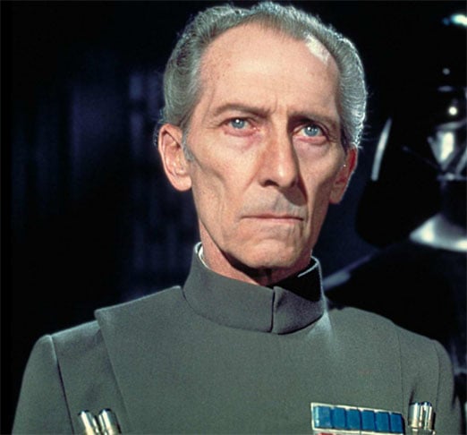 Peter Cushing (1913 - 1994) -  Grand Moff Tarkin - O ator britânico, nascido em 26/5/1913, morreu em 11/8/1994, aos 81 anos. 