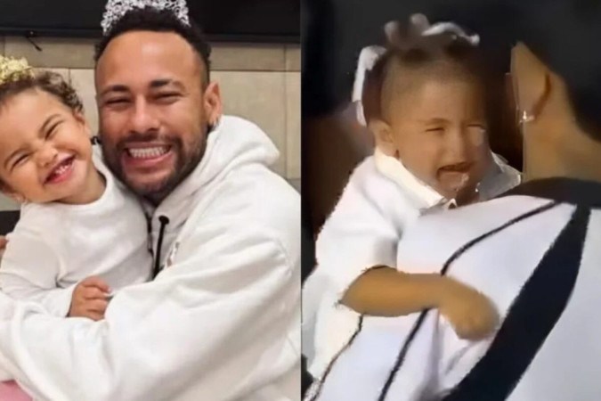 Filha de Neymar leva bolada na cabeça após partida entre Santos e Corinthians - (crédito: Observatório dos Famosos) Filha de Neymar leva bolada na cabeça após partida entre Santos e Corinthians - (crédito: Observatório dos Famosos)