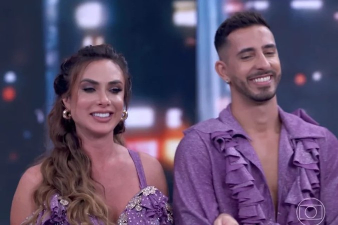 Nicole Bahls é eliminada da Dança dos Famosos, mas ganha prêmio de consolação -  (crédito: Obeservatório da TV)