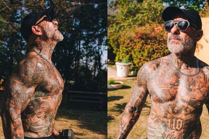 Saiba como Henrique Fogaça perdeu 17 kg em três meses e confira o novo shape do chef famoso -  (crédito: Observatório dos Famosos)