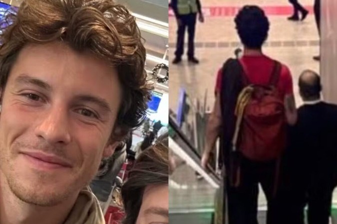 Após 29 dias, Shawn Mendes deixa o Brasil e volta para o Canadá -  (crédito: Observatório dos Famosos)