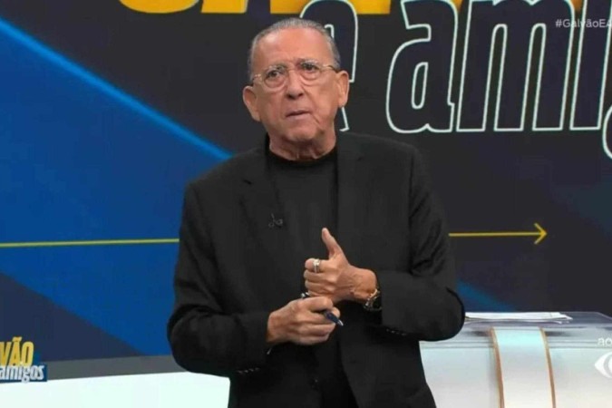 Apressado? Galvão Bueno pretende sair da Band antes do previsto -  (crédito: Obeservatório da TV)