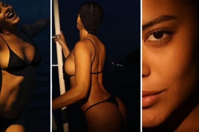 Sensualizando, Bella Campos publica foto durante banho noturno -  (crédito: Observatório dos Famosos)