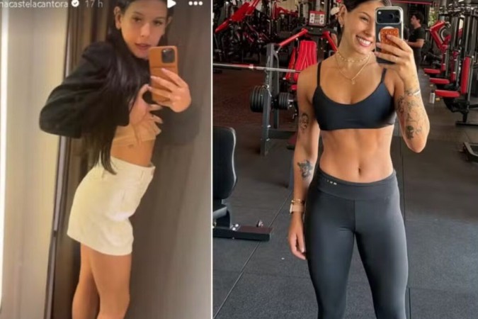 Ana Castela impressiona web com shape malhado -  (crédito: Observatório dos Famosos)