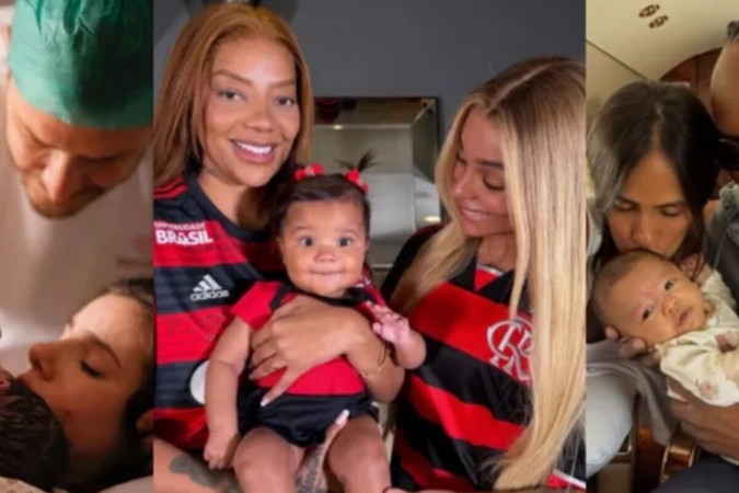 Os filhos dos famosos com nomes estranhos que nasceram em 2025 -  (crédito: Observatório dos Famosos)