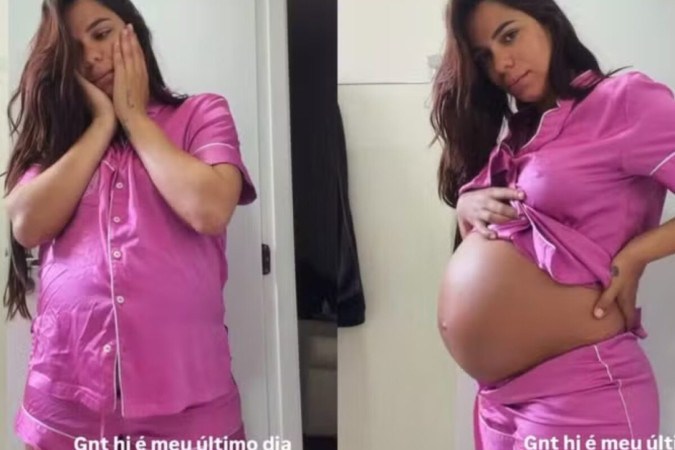 Key Alves mostra último dia grávida antes do parto da 1ª filha: ‘Ansiosa’ -  (crédito: Observatório dos Famosos)