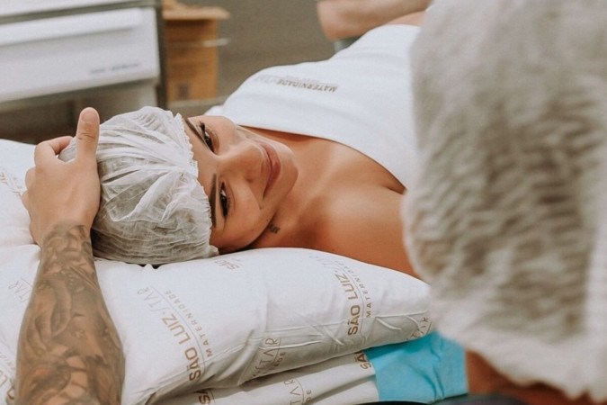 Mamãe! Key Alves emociona ao web ao publicar vídeo do nascimento da filha -  (crédito: Observatório dos Famosos)