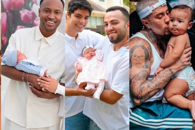 Neymar, Lucas Rangel, MC Daniel… Os famosos que viraram papais em 2025 -  (crédito: Observatório dos Famosos)
