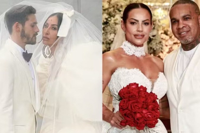 Sabrina Sato, Rodriguinho… Os famosos que se casaram em 2025 -  (crédito: Observatório dos Famosos)