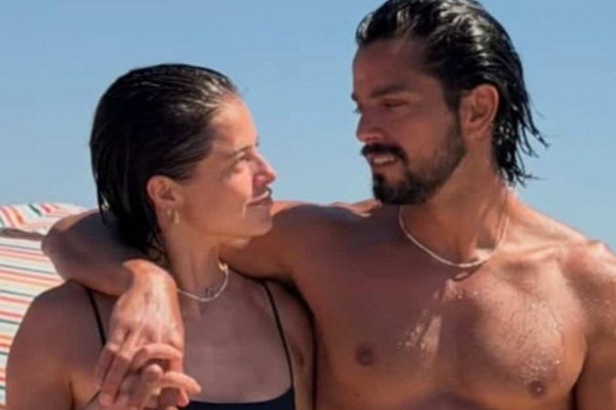 Corpos sarados de Rodrigo Simas e Agatha Moreira chamam a atenção da web -  (crédito: Observatório dos Famosos)