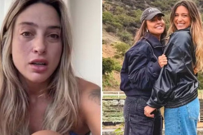 Tati Dias se desespera após ser bloqueada pela ex-noiva, Lauana Prado -  (crédito: Observatório dos Famosos)