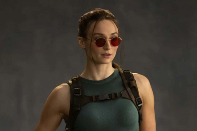 Sophie Turner surge como Lara Croft em primeira prévia da série live-action de Tomb Raider -  (crédito: Obeservatório da TV)
