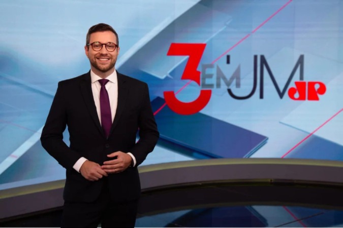 Cassius Zeilmann estreia no comando do 3 em 1 na Jovem Pan -  (crédito: Obeservatório da TV)