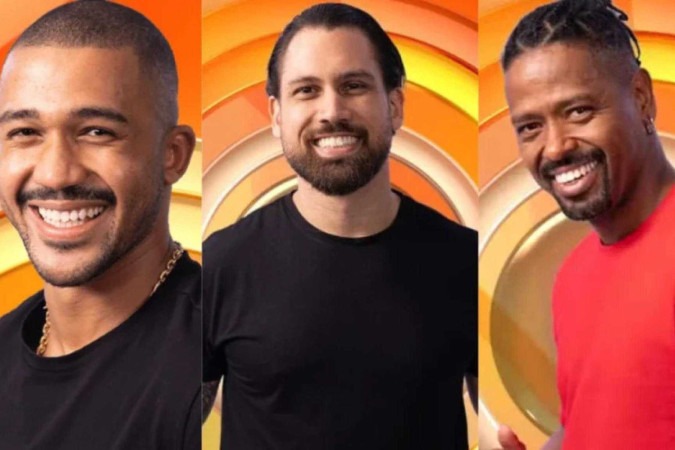Matheus, Brigido e Leandro formam o segundo paredão do BBB 26 -  (crédito: Obeservatório da TV)