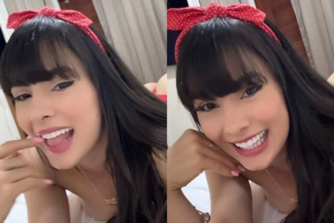 Juliana Bonde empina de fio-dental vermelho e faz clima esquentar na web: “Vai ficar só na mão” -  (crédito: Observatório dos Famosos)