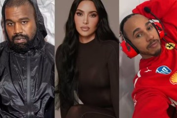 Kanye West estaria com ciúmes de Kim Kardashian com seu amigo, Lewis Hamilton -  (crédito: Observatório dos Famosos) -Kanye West estaria com ciúmes de Kim Kardashian com seu amigo, Lewis Hamilton -  (crédito: Observatório dos Famosos)
