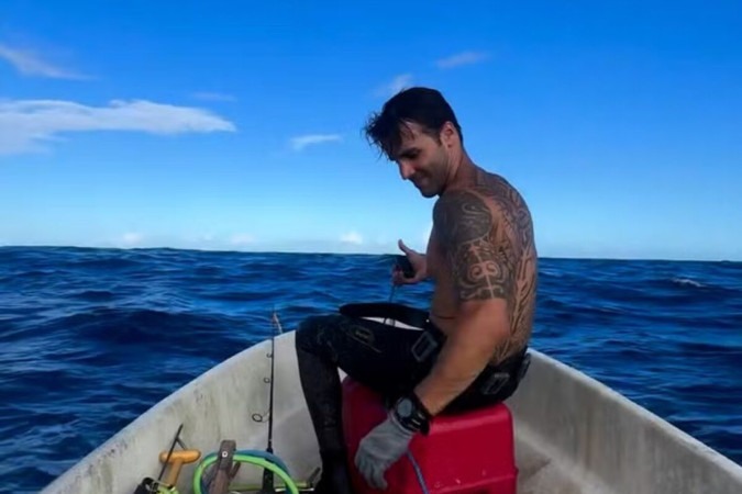 Ex-marido de Ivete Sangalo passa o Carnaval pescando -  (crédito: Observatório dos Famosos)