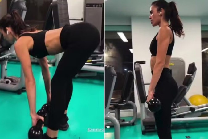 UAU! Bruna Marquezine impressiona ao mostrar elasticidade -  (crédito: Observatório dos Famosos)