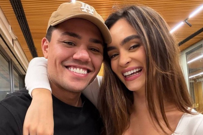 Felipe Araújo faz revelação sobre planos de ter filhos com Lara Prado -  (crédito: Observatório dos Famosos)