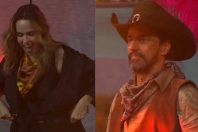 BBB 26: Ana Paula consegue entrar na festa de Cowboy e provoca: “Frouxo” -  (crédito: Observatório dos Famosos)