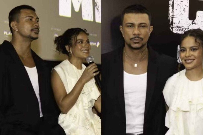 XamÃ£ e Bella Campos ficam juntos em festa na casa do cantor apÃ³s evento -  (crédito: ObservatÃ³rio dos Famosos)