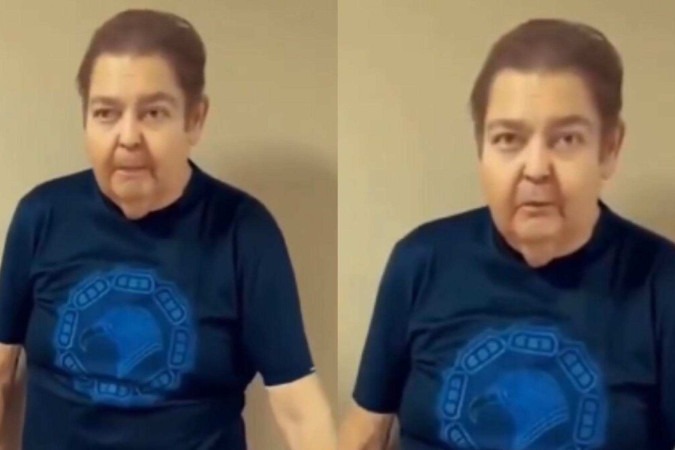 VÍDEO: Faustão reaparece nas redes sociais e detalhe chama atenção -  (crédito: Observatório dos Famosos)