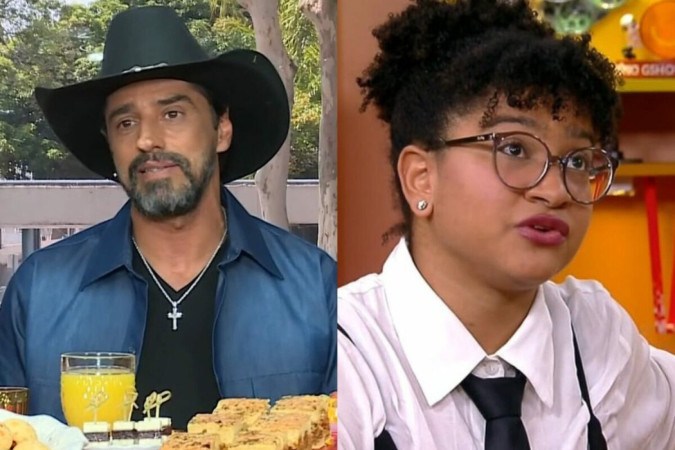 Milena chama Cowboy de ‘vagabundo’ no Domingão e ex-brother não deixa barato -  (crédito: Observatório dos Famosos)