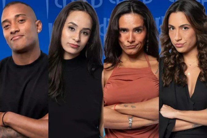João Pedro, Luiza, Morena e Nikita estão no Tá na Reta da Casa do Patrão -  (crédito: Obeservatório da TV)