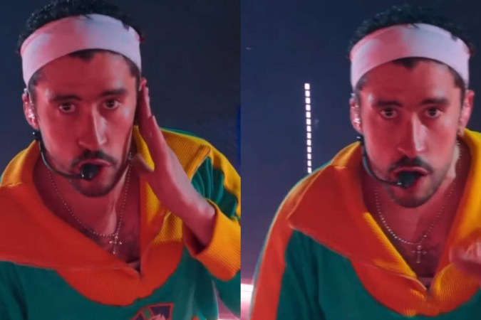 Bad Bunny relembra passagem pelo Brasil e surpreende com recado aos fãs brasileiros -  (crédito: Observatório dos Famosos)