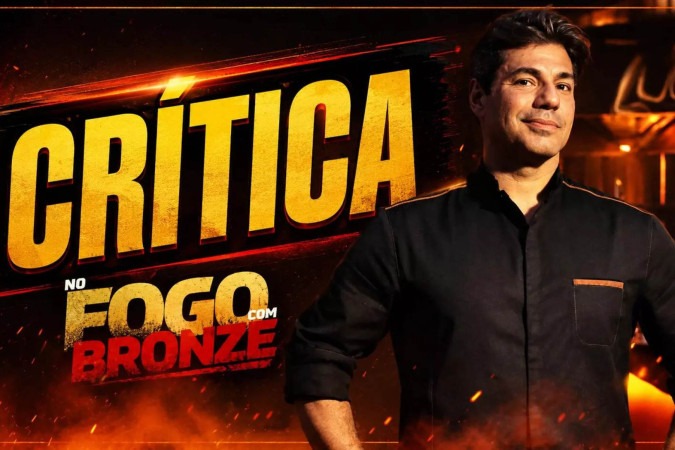 Felipe Bronze aposta no fogo e no carisma, mas iluminação atrapalha novo reality culinário do GNT -  (crédito: Obeservatório da TV)
