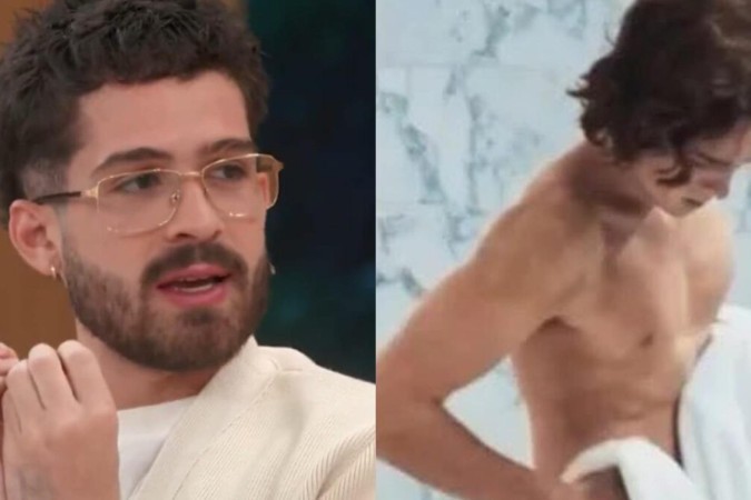 João Guilherme fala sobre cena de nudez no cinema e revela hábito pessoal: Ando pelado em casa -  (crédito: Observatório dos Famosos)