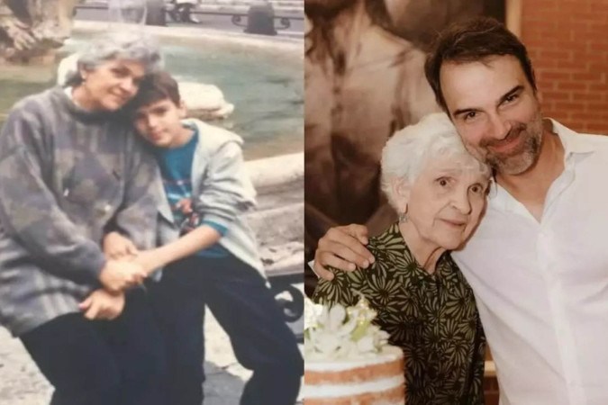 Tadeu Schmidt lamenta morte da mãe aos 92 anos e emociona com mensagem de despedida -  (crédito: Observatório dos Famosos)