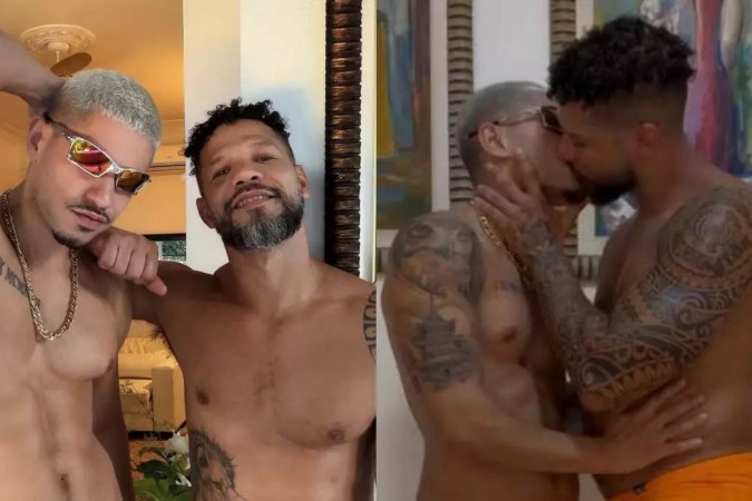 Vídeo do ex-BBB Juninho fazendo sexo com Novinho da ZL dá o que falar nas redes sociais -  (crédito: Observatório dos Famosos)