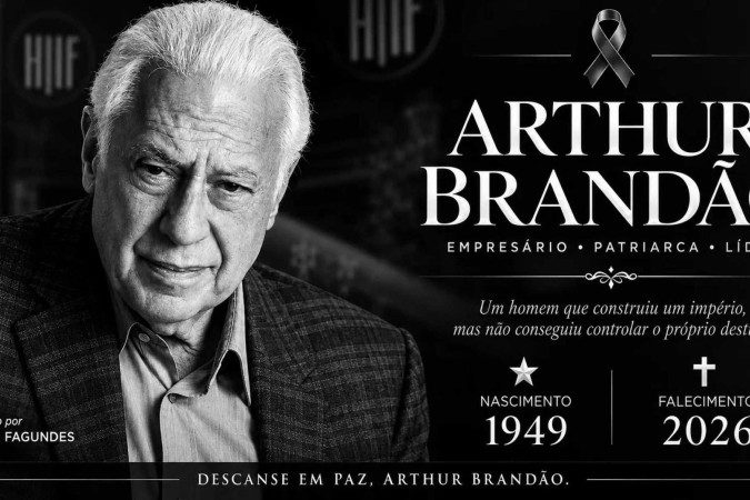 Morre, aos 77 anos, o empresário do ramo da joalheria Arthur Brandão -  (crédito: Obeservatório da TV)