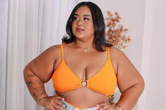 Influenciadora e modelo plus size morre aos 22 anos após complicações de cirurgia bariátrica -  (crédito: Observatório dos Famosos)