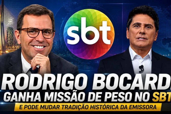 Rodrigo Bocardi ganha missão de peso no SBT e pode mudar tradição histórica da emissora -  (crédito: Observatório dos Famosos)
