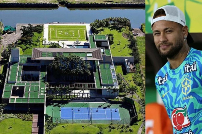 Com mansões de famosos como Neymar, cidade tem forte esquema de segurança -  (crédito: Observatório dos Famosos)