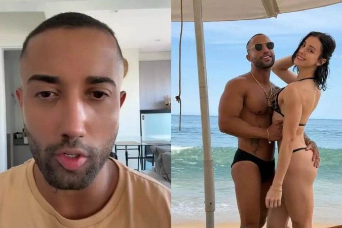 Ex de Bella Longuinho se pronuncia após acusação de agressão e pede desculpas: Muito ríspido -  (crédito: Observatório dos Famosos)